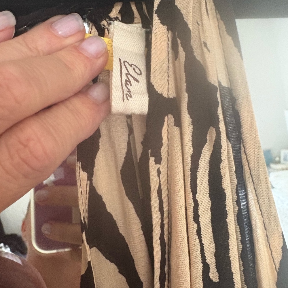 Elan Stylish Zebra Print Maxi Dress - Picture 3 of 5